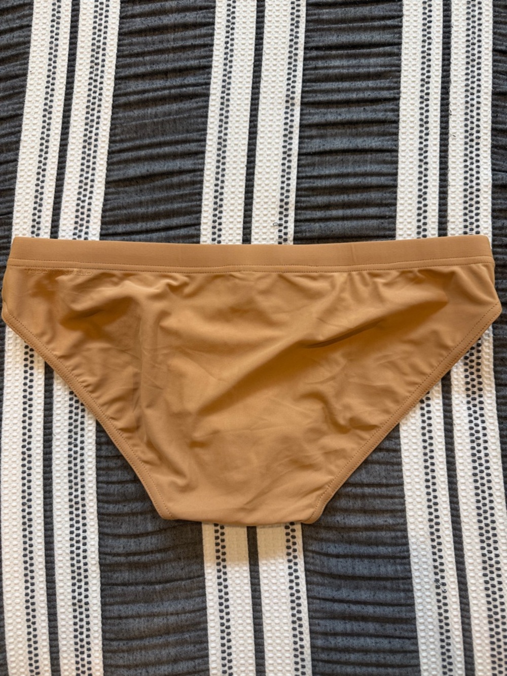 Men's Swim Briefs in Tan - Classic Fit - Picture 2 of 2